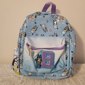 Bluey Kids Backpack - Blue and Purple